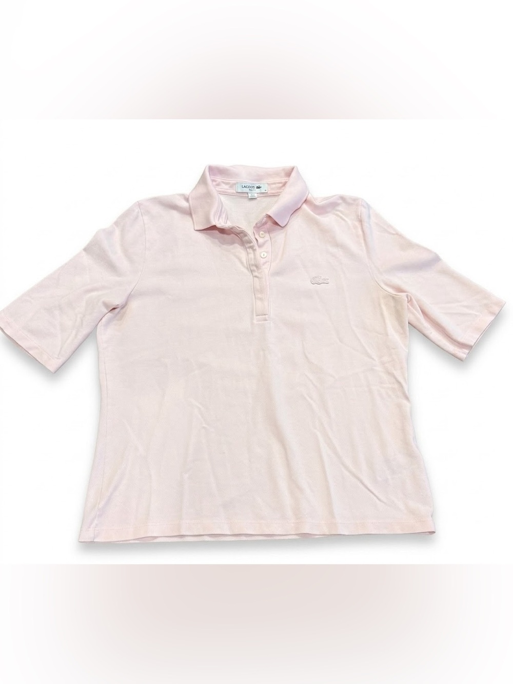 Lacoste Pink Polo Shirt Size 44